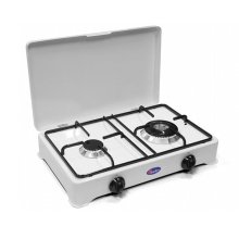 Gasolkök Parker Dual Burner 2-lågigt, vit