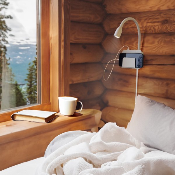 Vägglampa Design USB White