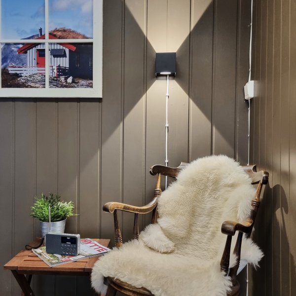 Vägglampa Design Cube Black