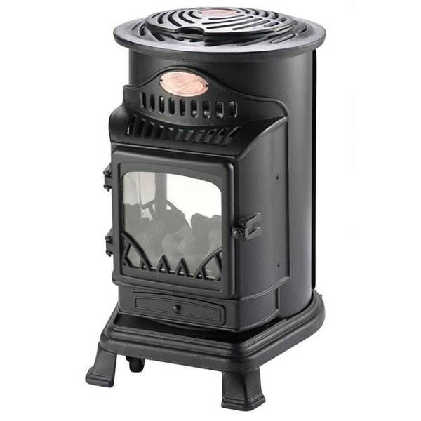 Gasolkamin Provence - Mattsvart inkl vedset