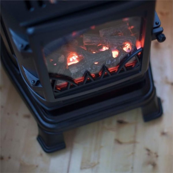 Gasolkamin Provence - Mattsvart inkl vedset