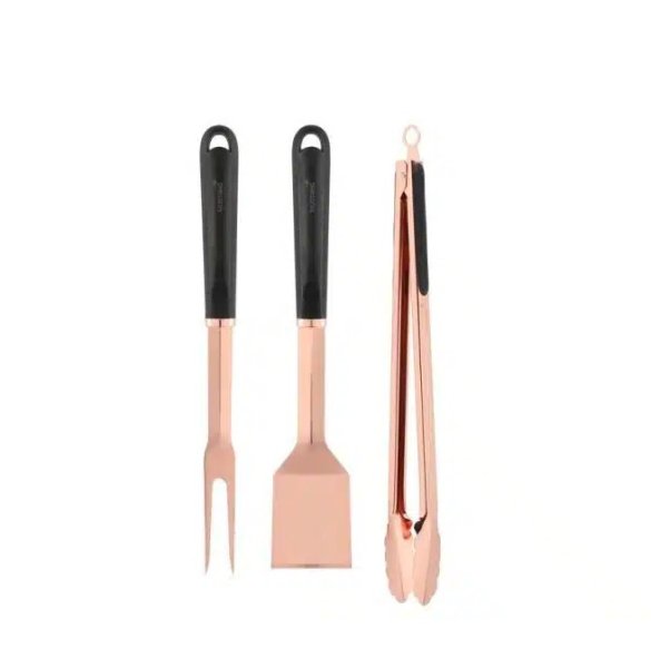 Grillverktygset 3st Rose guld