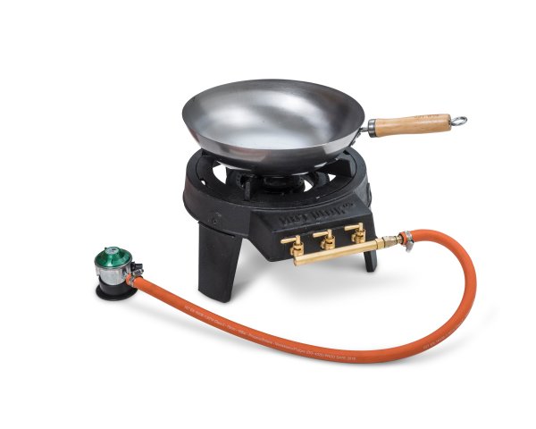 HOT WOK PRO 12 kW gasbrännare inkl. wokpanna 30 cm